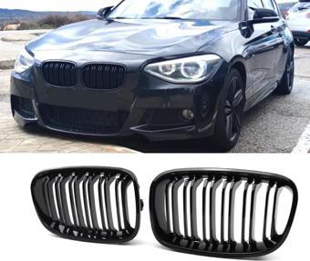 S-Dizayn Bmw 1 Serisi F20/F21 Ön Panjur Böbrek Parlak Siyah Piano Black M1 Model 2011-2015