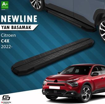 S-Dizayn Citroen C4 X NewLine Siyah Yan Basamak 183 Cm 2022 Üzeri