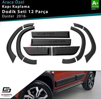 S-Dizayn Dacia Duster 2 Kapı Koruma ve Çamurluk Kaplaması Dodik Seti 12 Prç 2018 Üzeri A+ Kalite