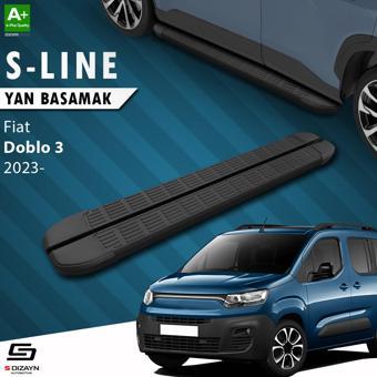 S-Dizayn Fiat Doblo 3 S-Line Siyah Yan Basamak 203 Cm 2023 Üzeri