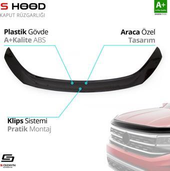 S-Dizayn Honda Civic ABS Plastik Kaput Rüzgarlığı 2016 Üzeri A+Kalite