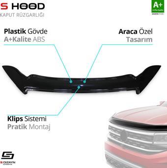 S-Dizayn Isuzu D-Max ABS Plastik Kaput Rüzgarlığı 2012-2017 A+Kalite