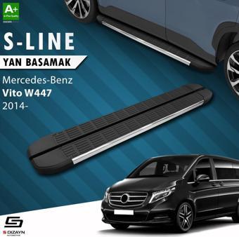 S-Dizayn Mercedes Vito W447 Uzun Şase S-Line Krom Yan Basamak 253 Cm 2014 Üzeri