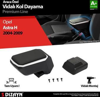 S-Dizayn Opel Astra H ABS Vidalı Kol Dayama Kolçak Gri 2004-2009 A+Kalite