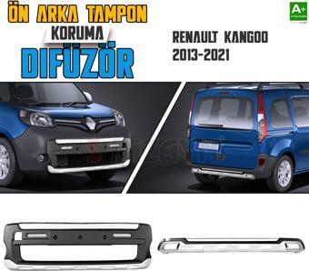 S-Dizayn Renault Kangoo Ön ve Arka Tampon Koruma Difüzör Seti 2012 Üzeri A+ Kalite