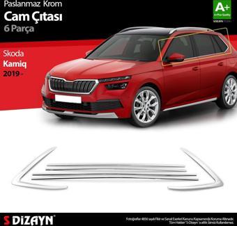 S-Dizayn Skoda Kamiq Krom Cam Çıtası 6 Prç 2019 Üzeri