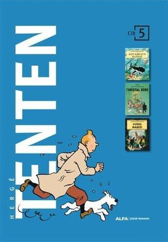 Tenten Cilt 5 - Üç Kitap Bir Arada - Kutulu - Herge  - Alfa Yayıncılık