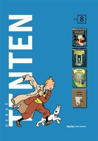 Tenten Cilt 8 - Üç Kitap Bir Arada - Kutulu - Herge  - Alfa Yayıncılık