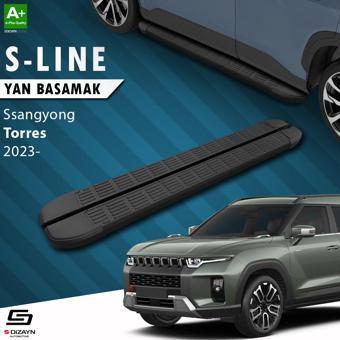 S-Dizayn Ssangyong Torres S-Line Siyah Yan Basamak 183 Cm 2023 Üzeri