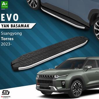 S-Dizayn Ssangyong Torres Evo Krom Yan Basamak 183 Cm 2023 Üzeri