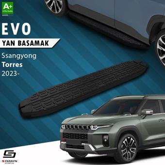 S-Dizayn Ssangyong Torres Evo Siyah Yan Basamak 183 Cm 2023 Üzeri