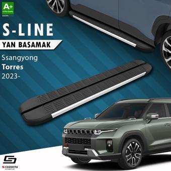 S-Dizayn Ssangyong Torres S-Line Aluminyum Yan Basamak 183 Cm 2023 Üzeri