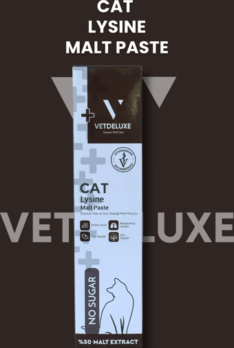 Vetdeluxe Lysine Malt Kedi ve Köpekler İçin Göz Sağlığı ve Solunum Yolu Destekleyici Malt Macunu 100 Gr