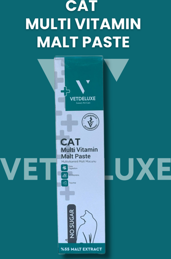 Vetdeluxe Multivitamin Malt Paste Taurin ve 13 Farklı Vitamin İçeren Malt Macun 100 Gr