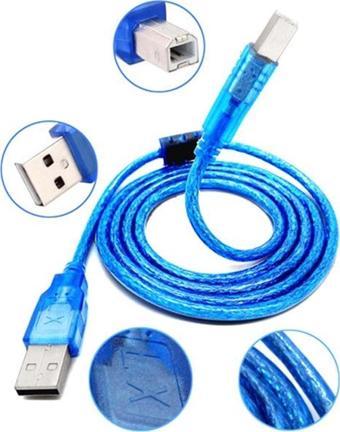 Yazıcı Kablosu 1.5m Ara Printer Usb Bağlantı Bağlama Kablo Network Lazer Hp Canon Brother Usb Yazıcı