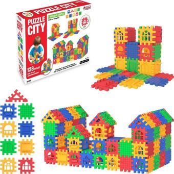 Fen Toys 03703 Puzzle City 128 Parça -Dede