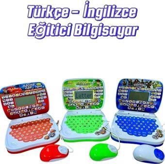 Vardem Racing Cars Eğitici Oyuncak Bilgisayar Oyuncak Laptop Türkçe İngilizce 100 Fonksiyonlu