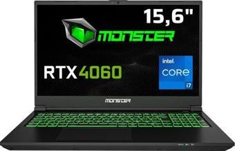 Monster Tulpar T5 V23.4 Intel Core i7 12700H 16GB RAM 500GB SSD RTX4060 Freedos 15.6" FHD 144Hz