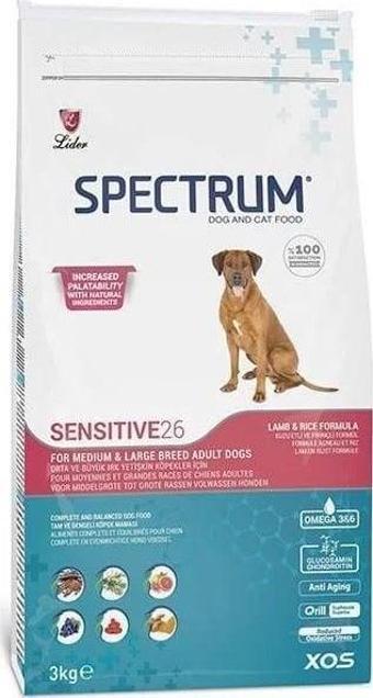 SPECTRUM SENSITIVE 26 YETİŞKİN KÖPEK MAMASI 3 KG