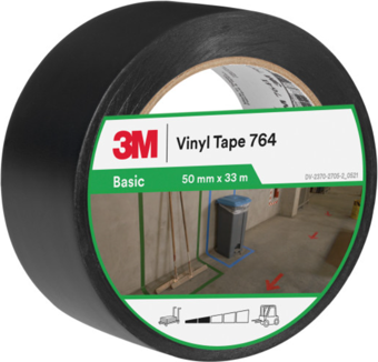 3M 764I Siyah Genel Amaçlı Vinil Bant 50 mm x 33 mt