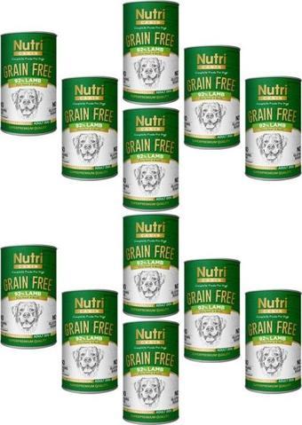 Nutri Canin 400Gr %92 Kuzu Etli Tatlı Patatesli Hipo Alerjenik Tahılsız 12Adet Yaş Köpek Maması