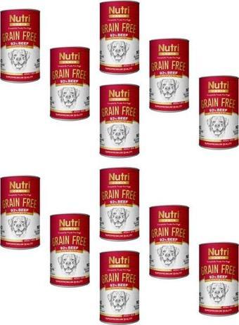 Nutri Canin 400Gr %92 Sığır Etli Tatlı Patatesli Hipo Alerjenik Tahılsız 12Adet Yaş Köpek Maması