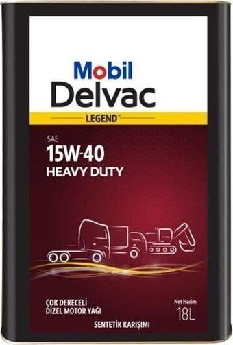 Mobil Delvac Legend Heavy Duty XHP 15w40 Motor Yağı 18lt