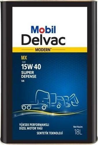 Mobil Delvac Modern MX Super Defense V4 15w40 Motor Yağı 18lt