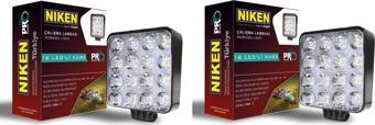 Niken Pro 16 Led Kare Off Road Sis Farı Çalışma Lambası 2 Adet 12-24V 27W