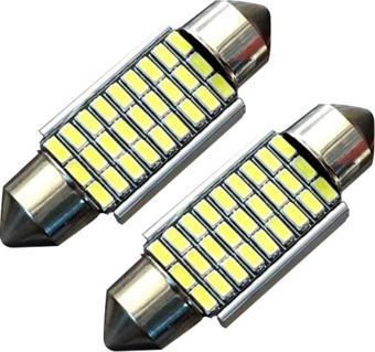 Niken Sofit Beyaz Led Ampul Canbus 36mm 12V 27 Led 2 Adet