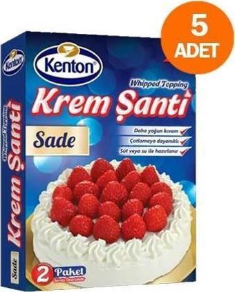 Kenton Krem Şanti Sade 150 gr (5 Adet)