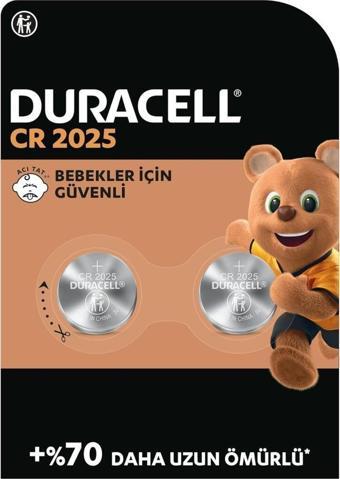 Duracell 2025 2'li 3 Volt Düğme Pil