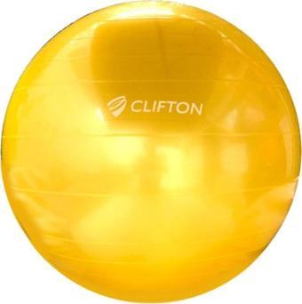 Clifton Fitilli Pilates Topu Sarı + Pompa 65 Cm