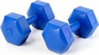 Buffer 4Kg X 2 Adet Dambıl Ve Atlama İpi Kombin Seti Vinyl Kaplama Dumbell