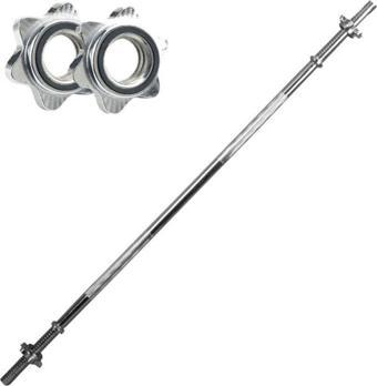 Buffer Düz Bar 120 Cm Krom Halter Ağırlık Barı