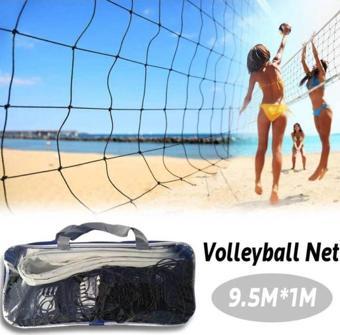 Clifton Premium Çok Kullanışlı 9.5 Metre Voleybol Filesi Pratik Çantalı Beach&Okul&Sahil&Otel Tipi Voleybol