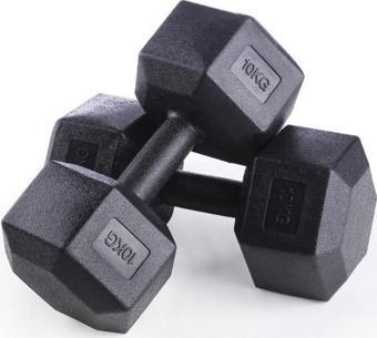 Leyaton 10 Kg X 2 Adet 20 Kg Dambıl Seti, Dumbell Set Dumbell 2X10 Kg