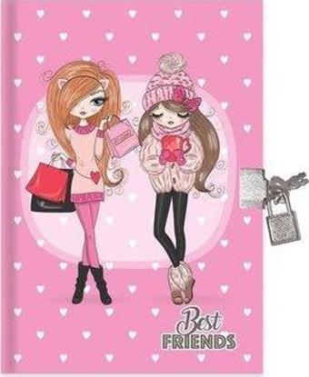 Keskin Color 14x20 80 Yaprak Best Friends Kilitli Hatıra Defteri