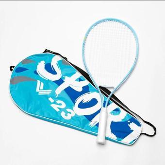 Wellcold Komple Çantalı Kort Çocuk Tenis Raketi Set Hkw23Mavi