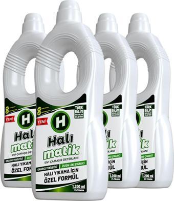 Halımatik Halı Kilim Yolluk Sıvı Çamaşır Deterjanı 4 Adet 1200 Ml