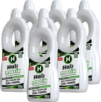 Halımatik Halı Kilim Yolluk Sıvı Çamaşır Deterjanı 7 Adet X 1200 Ml