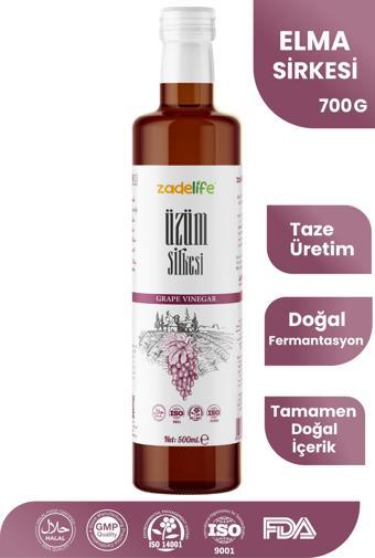 FDA Onaylı Doğal Fermente Üzüm Sirkesi 500 Ml