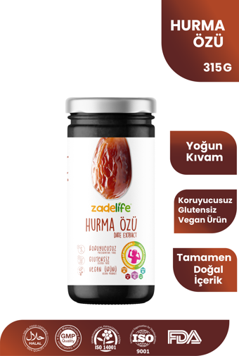 FDA Onaylı Doğal Hurma Özü 315  Gr