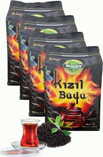 İkiçay Kilitli Ambalaj Kızıl Büyü 1000gr X 4Paket