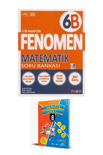 Fenomen Yayıncılık 2025 - Fenomen Matematik 6b Soru Bankası (MATEMATİK SERÜVENİM 8 HEDİYELİ) - Fenomen Yayıncılık