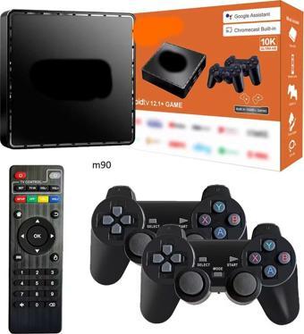 M90 Mini Kablosuz 10000+ Oyun TV/Android Tv Uyumlu 2.4G Atari Oyun Konsolu Gamebox