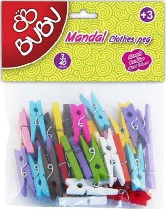 Bu-Bu Mandal 3Cm 40Lı Renkli