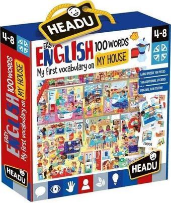 Headu 100 İngilizce Kelimeli Evim Puzzle