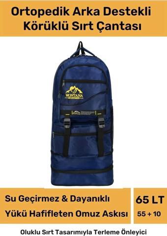 Ortopedik Su Geçirmez Konfor Modeli Fermuarlı Büyük Boy Çok Gözlü Bölmeli Kamp Outdoor Sırt Çantası