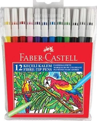 Faber-Castell 12'li Poşet Keçeli Kalem